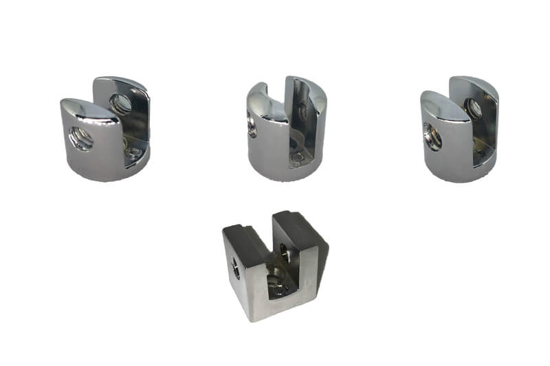 Suporte Vidro Fenda 2 Furos