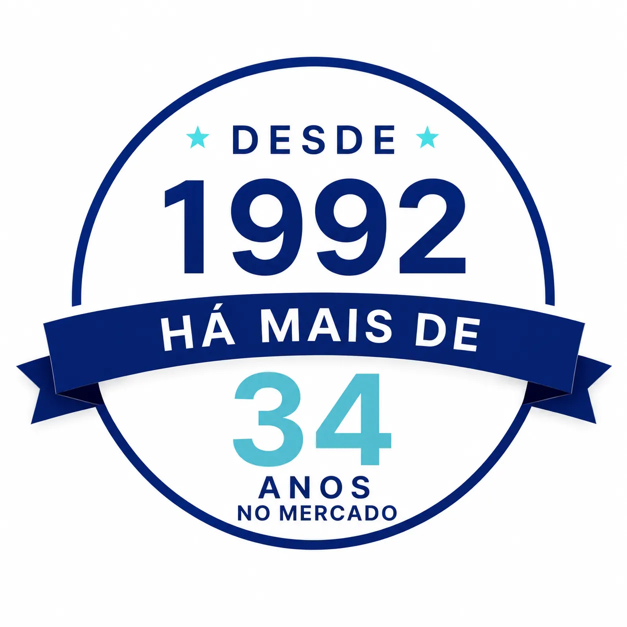 Mais de 30 anos no mercado — desde 1992